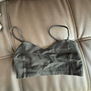 Black Strappy Crop Top